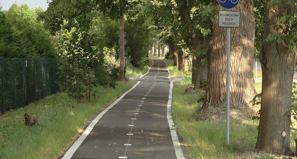 wydzielona droga rowerowa